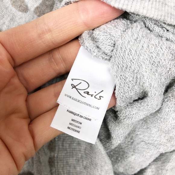 Rails Marlo Leopard Print Crew Neck Sweatshirt M - Picture 7 of 11